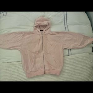 ⭐️Brandy Melville pink over-sized hoodie⭐️